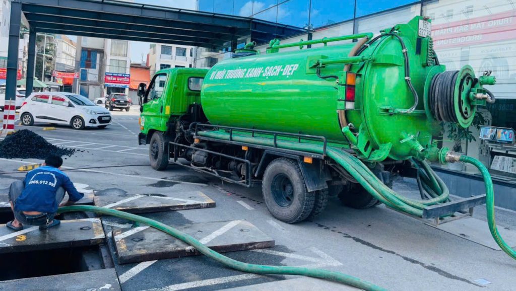 hút bể phốt tại thái bình